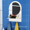 Washroom Organizers Adhesive Shelf Storage with Towel Bar